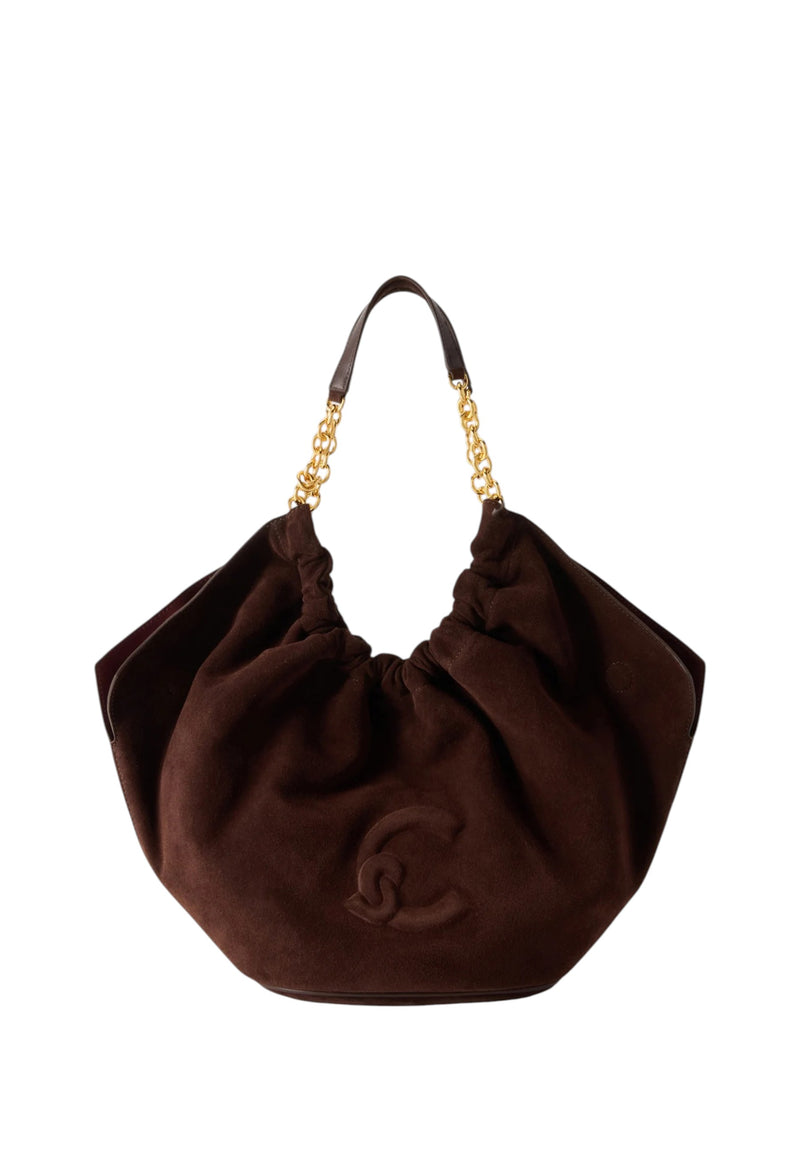 Borsa da Donna tote in pelle scamosciata resistente Smash Coccinelle Brunette