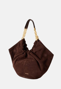 Borsa da Donna tote in pelle scamosciata resistente Smash Coccinelle Brunette