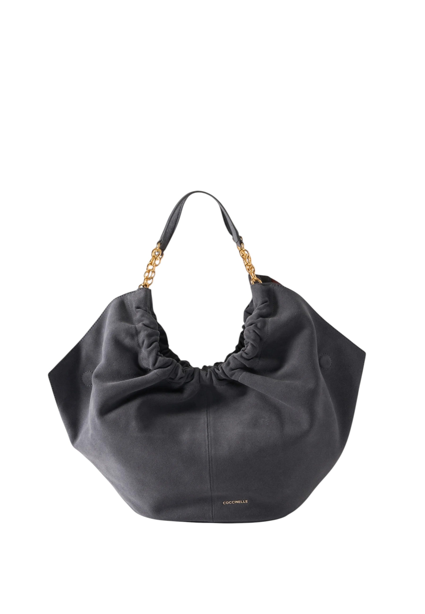 Coccinelle Borsa da donna in pelle scamosciata con logo in rilievo. Stove