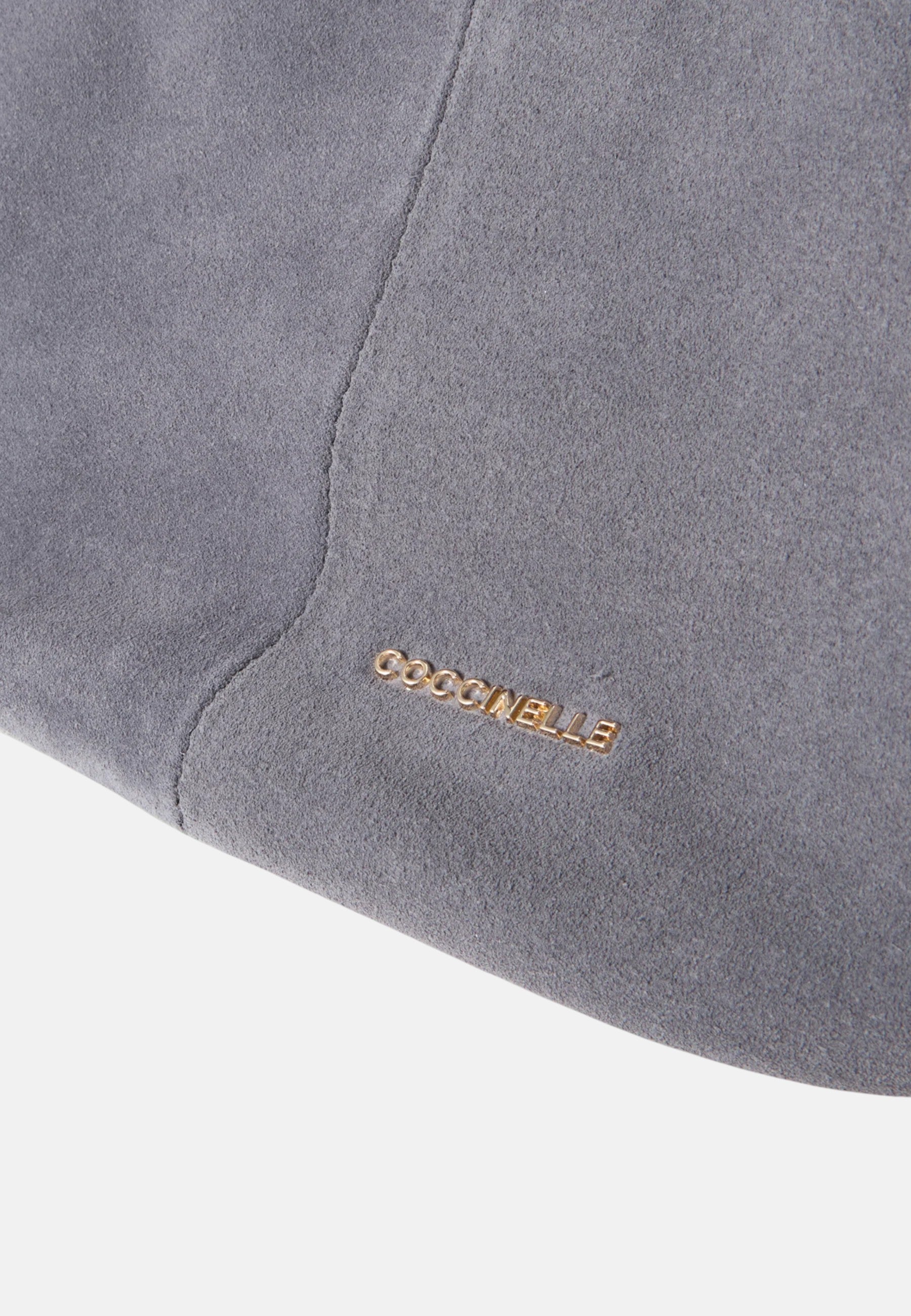 Coccinelle Borsa da donna in pelle scamosciata con logo in rilievo. Stove
