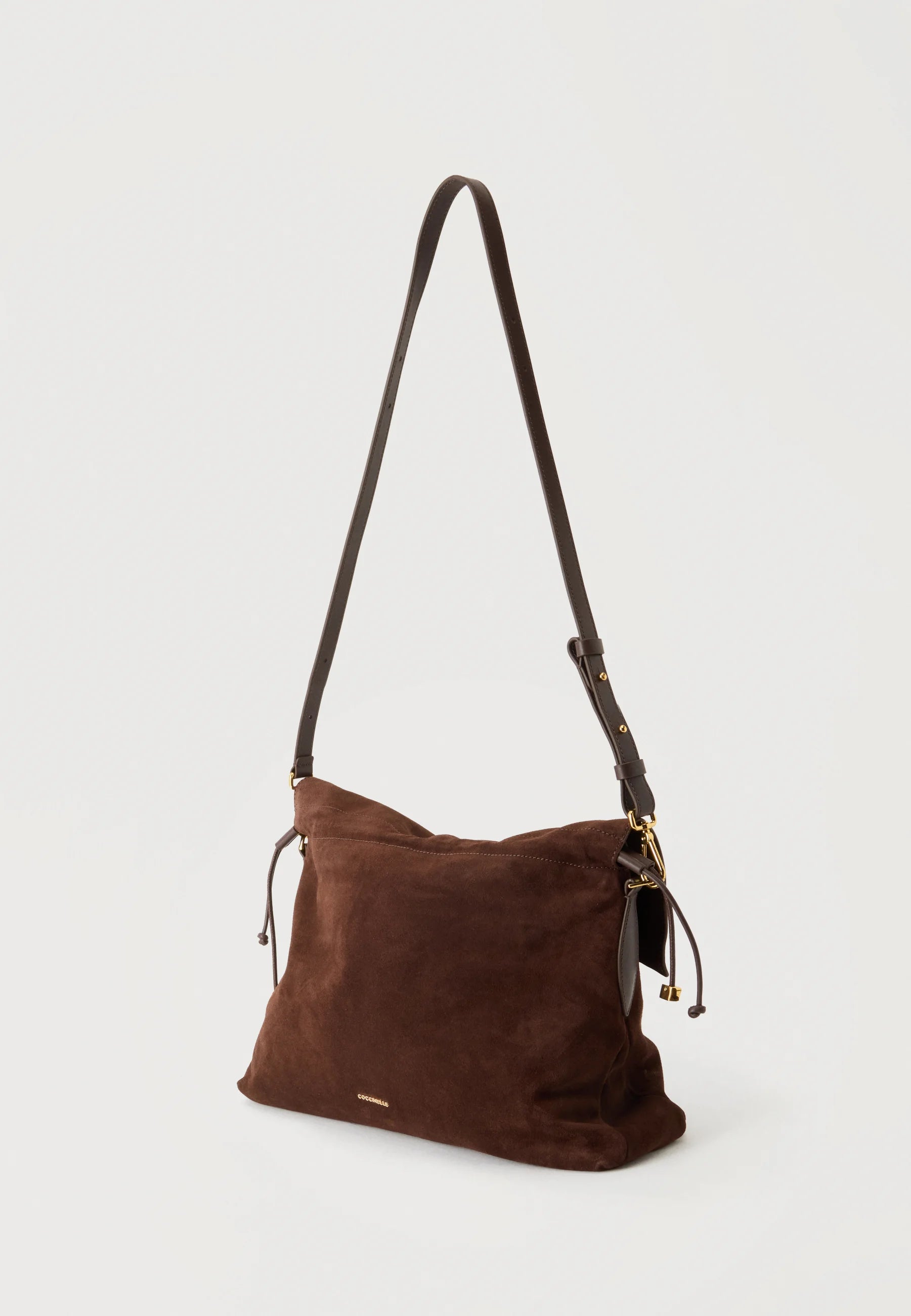 Coccinelle Borsa da donna a tracolla con logo. Brunette