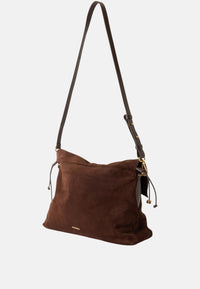 Coccinelle Borsa da donna a tracolla con logo. Brunette