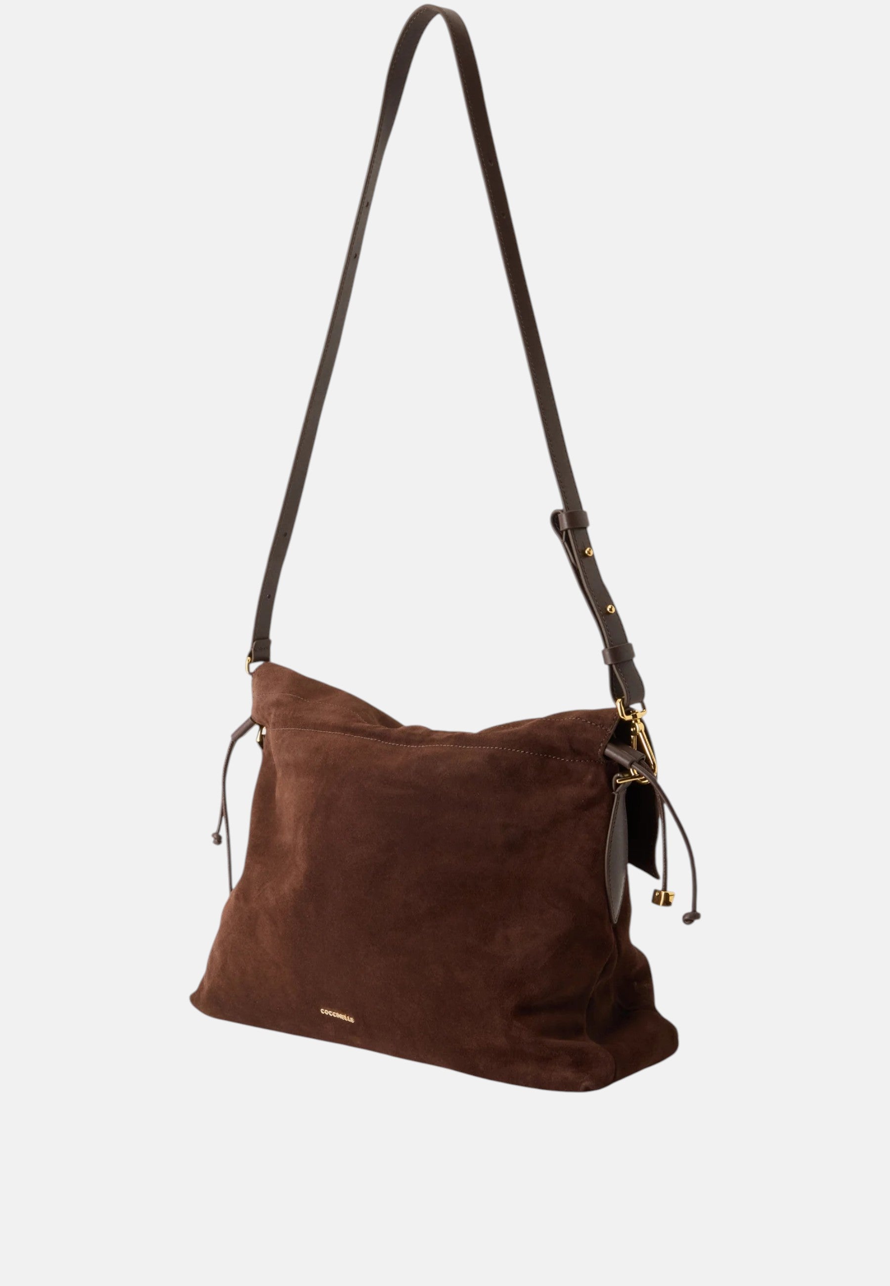 Coccinelle Borsa da donna a tracolla con logo. Brunette