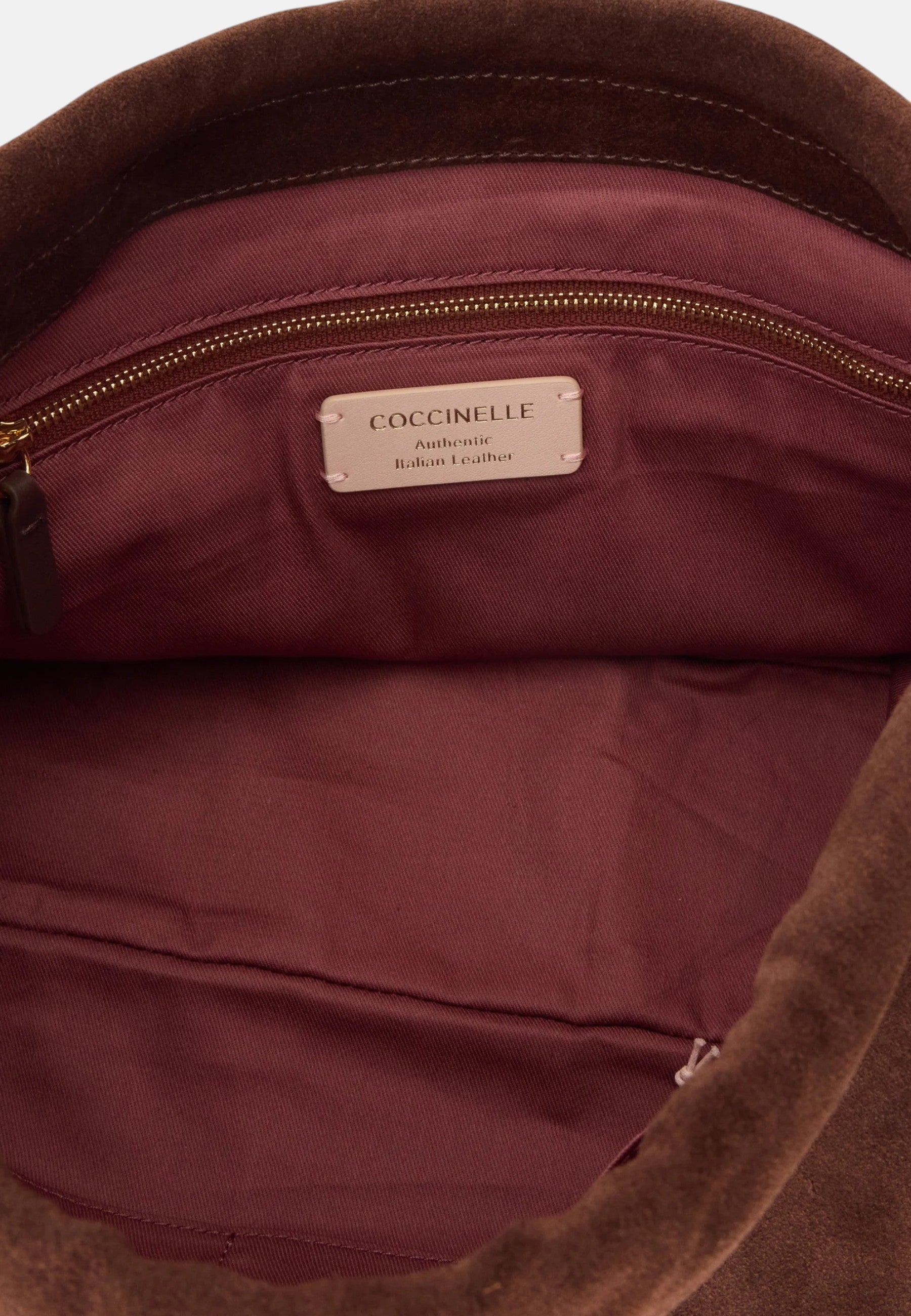 Coccinelle Borsa da donna a tracolla con logo. Brunette