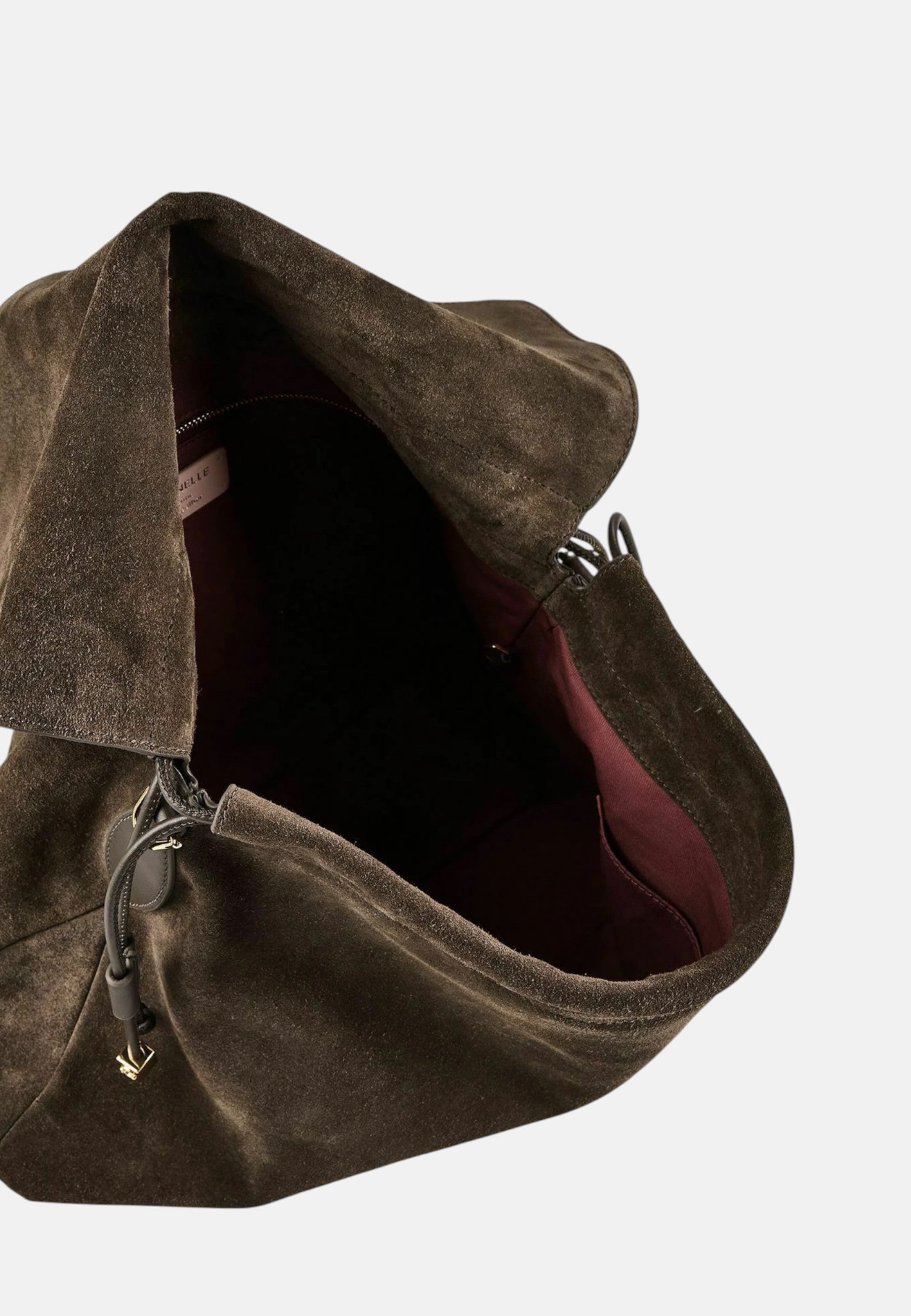 Coccinelle Borsa da donna a tracolla con logo. Fango