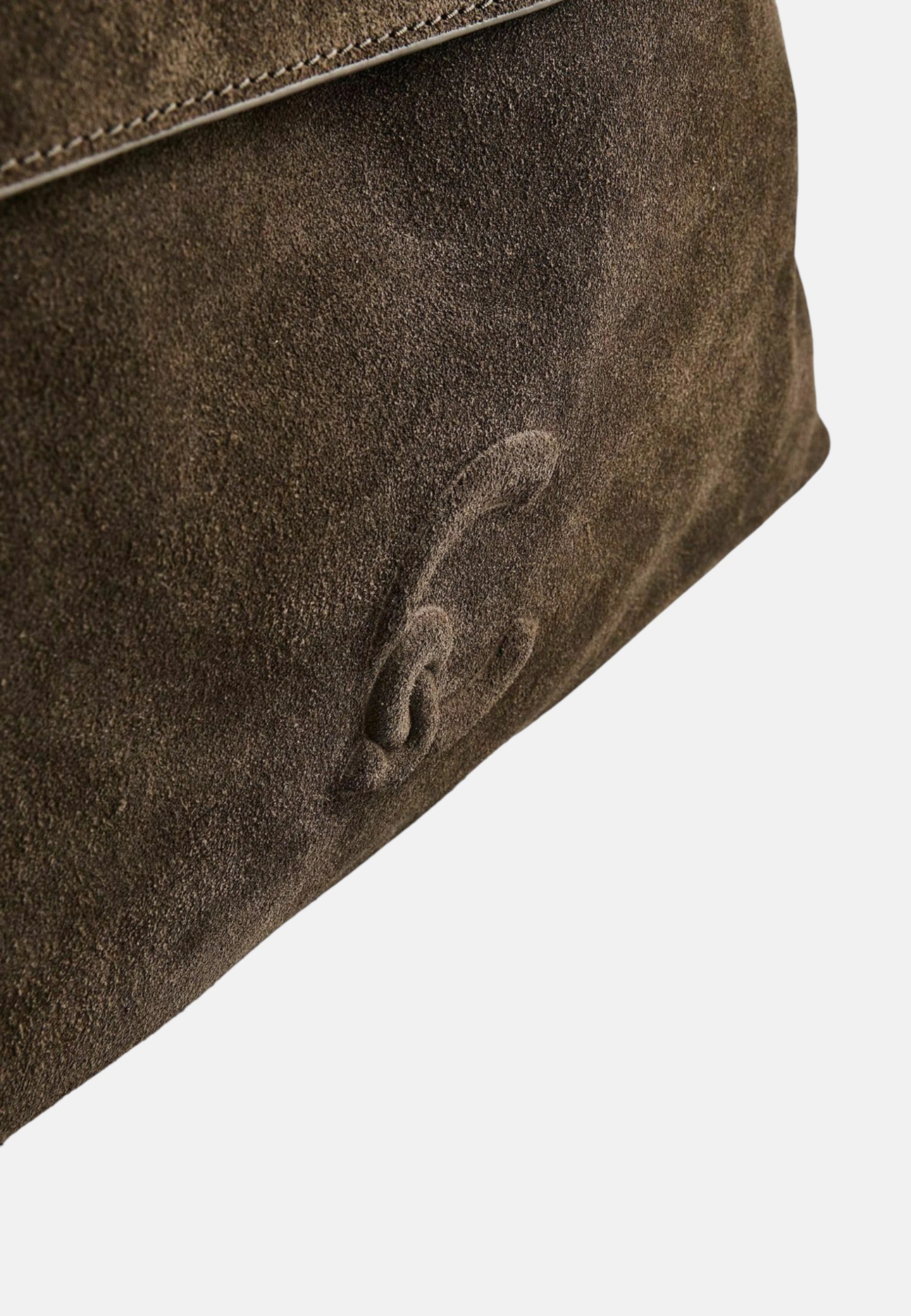 Coccinelle Borsa da donna a tracolla con logo. Fango