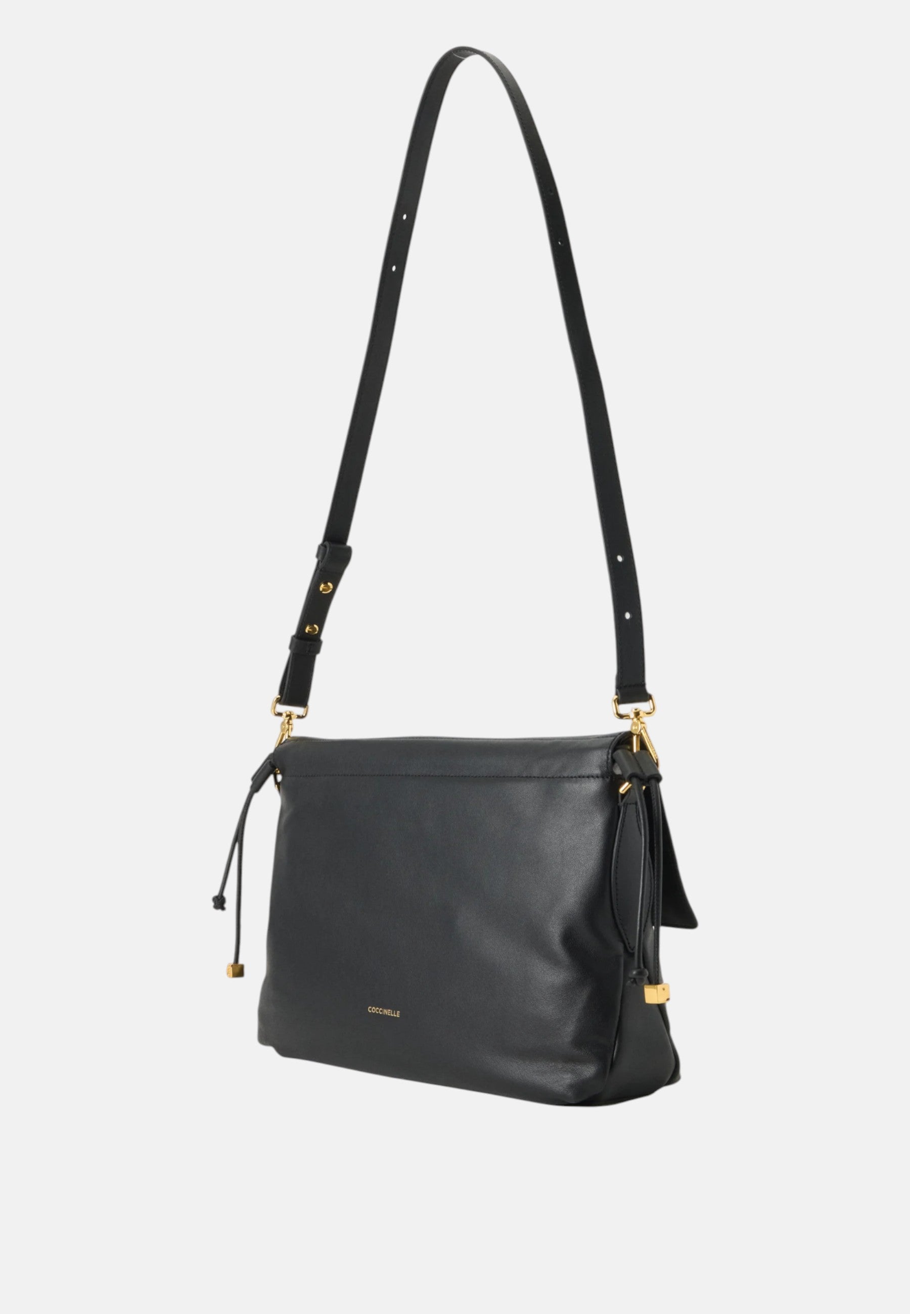 Coccinelle Borsa Lidia Small Berry da donna a tracolla con logo. Noir