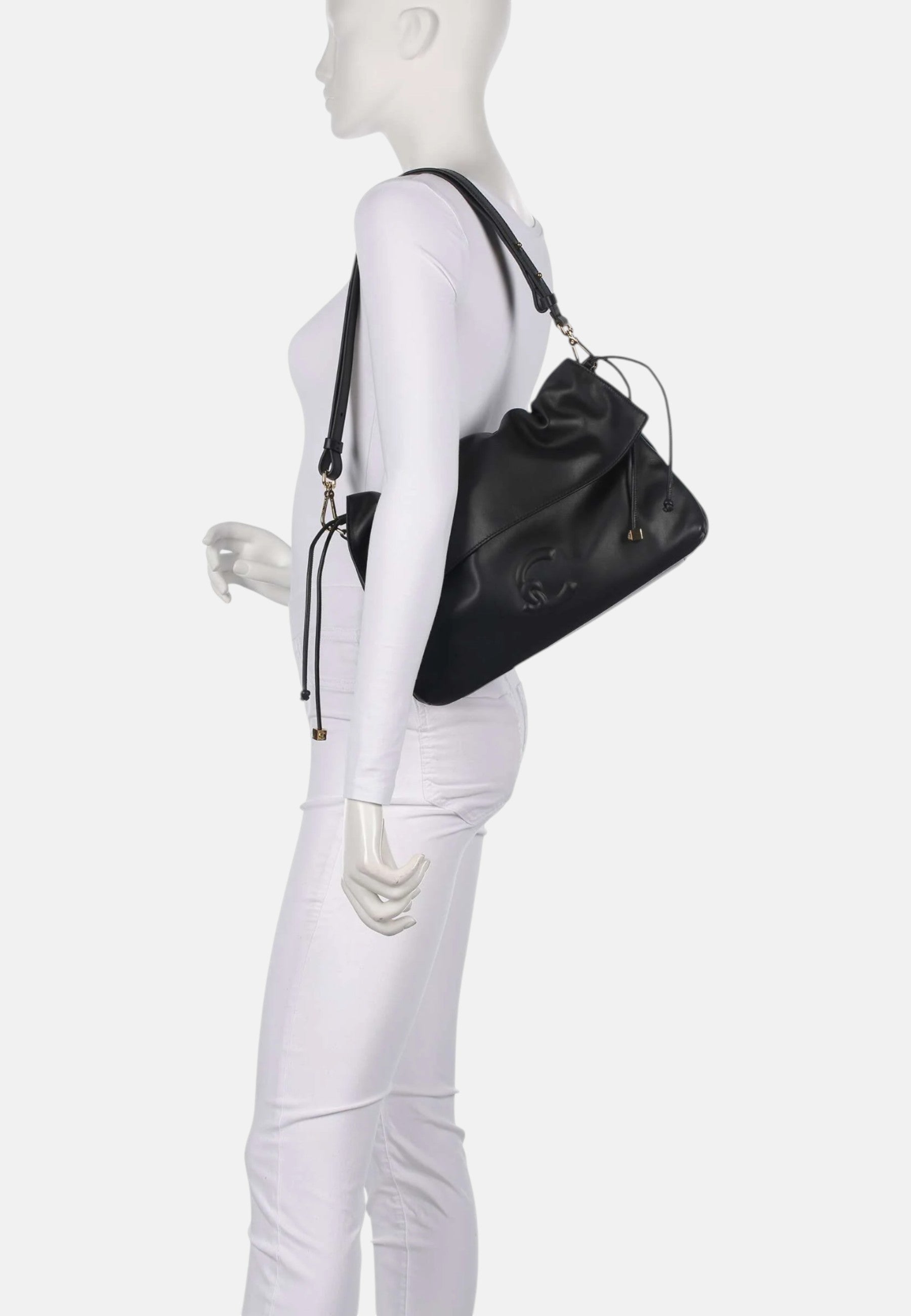 Coccinelle Borsa Lidia Small Berry da donna a tracolla con logo. Noir