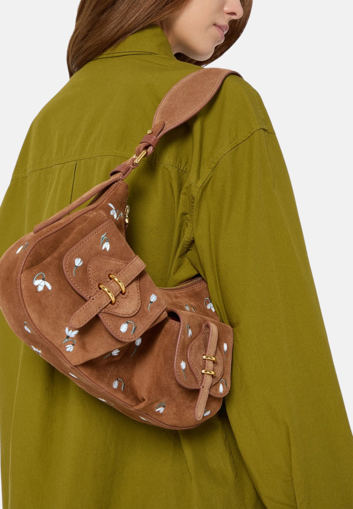 Borsa a Spalla Coccinelle Mavery Pocket medium Cognac
