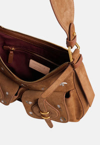 Borsa a Spalla Coccinelle Mavery Pocket medium Cognac