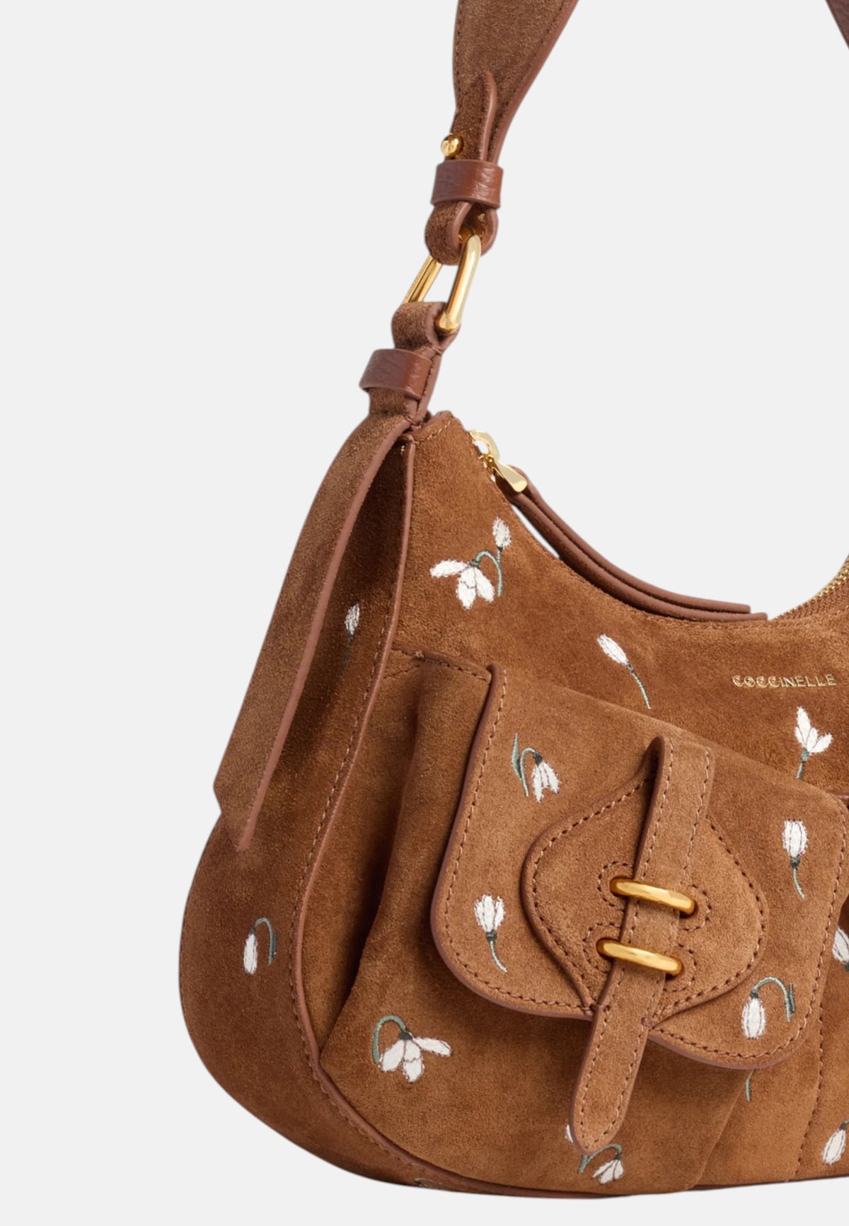 Borsa a Spalla Coccinelle Mavery Pocket medium Cognac