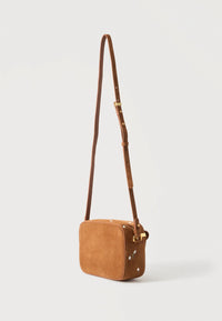 Borsa a tracolla in pelle ruvida cognac Coccinelle Cognac