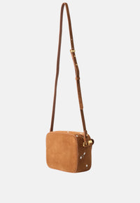 Borsa a tracolla in pelle ruvida cognac Coccinelle Cognac