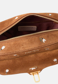 Borsa a tracolla in pelle ruvida cognac Coccinelle Cognac