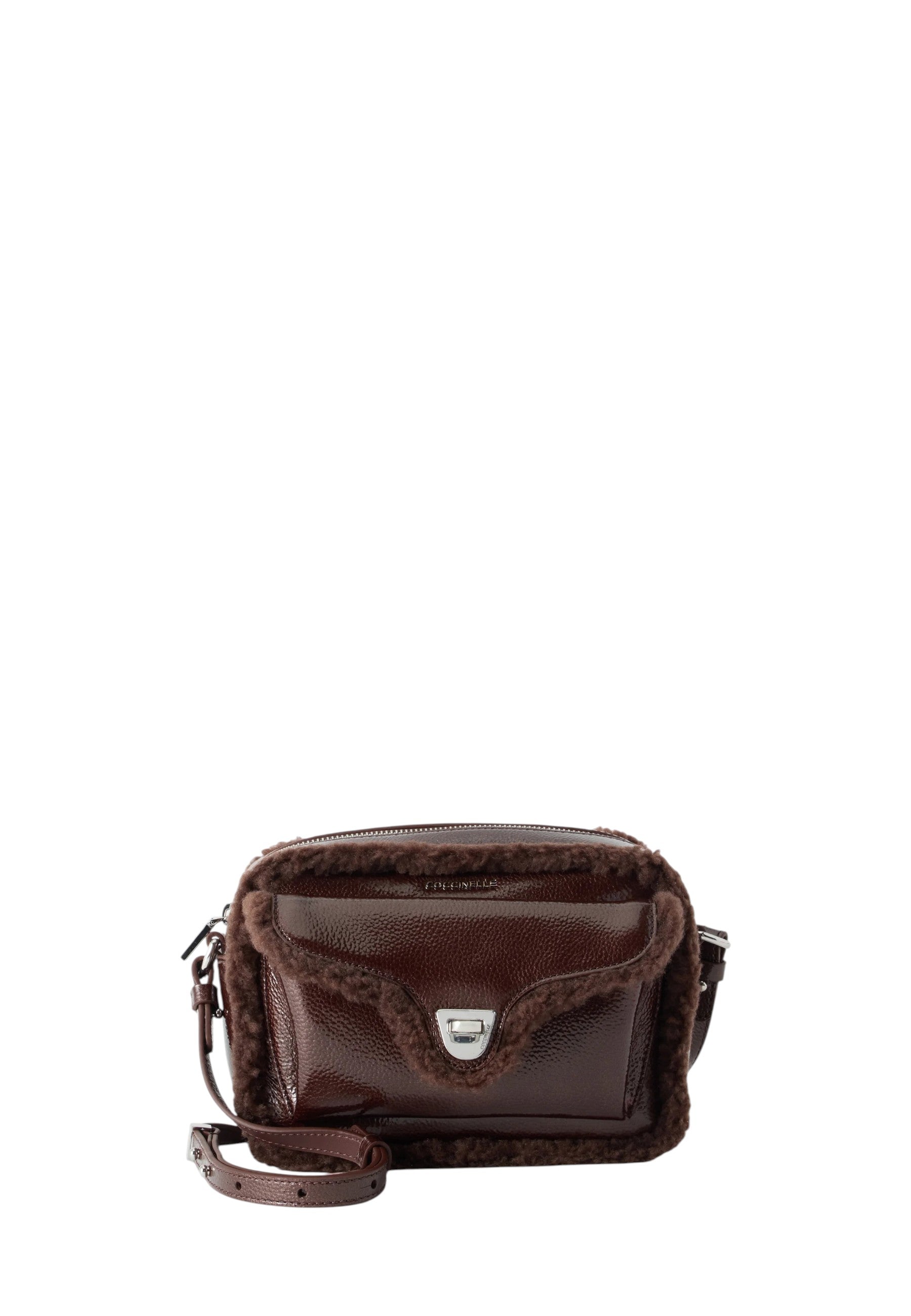 Borsa Donna a Tracolla COCCINELLE in pelle. Berry