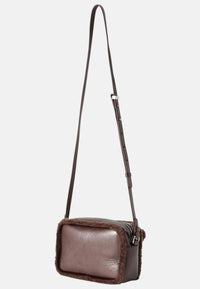 Borsa Donna a Tracolla COCCINELLE in pelle. Berry