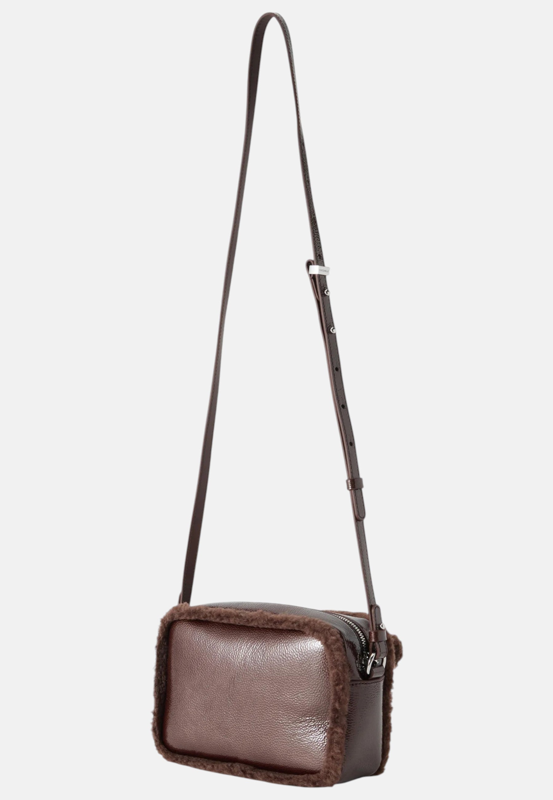 Borsa Donna a Tracolla COCCINELLE in pelle. Berry