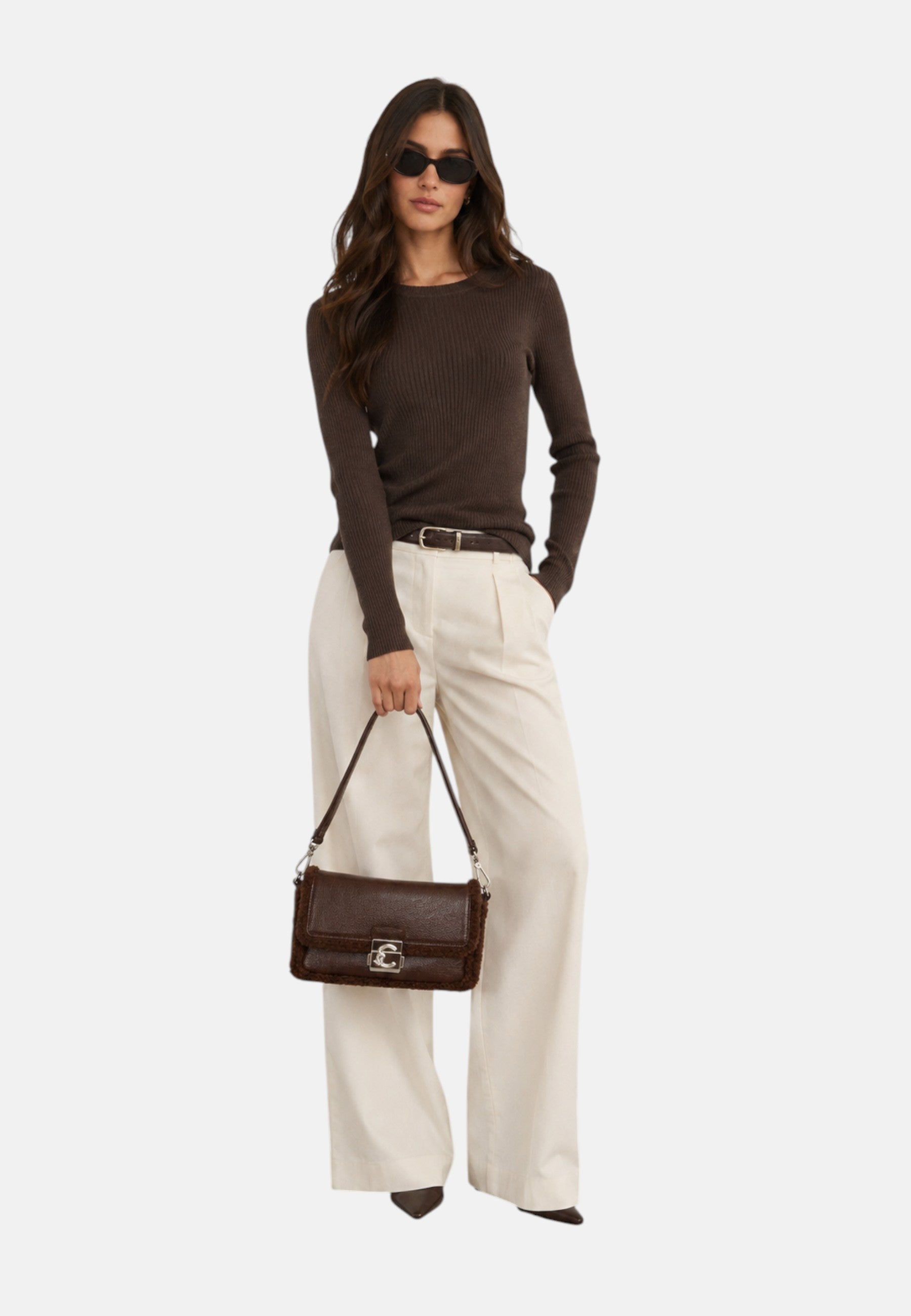 Borsa Donna a Tracolla COCCINELLE in pelle. Berry