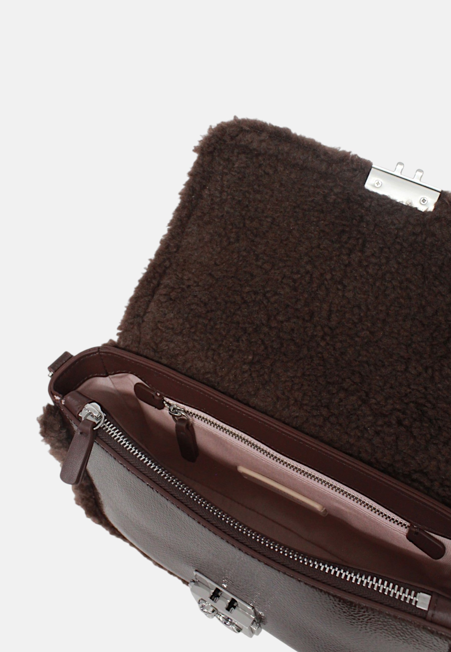 Borsa Donna a Tracolla COCCINELLE in pelle. Berry