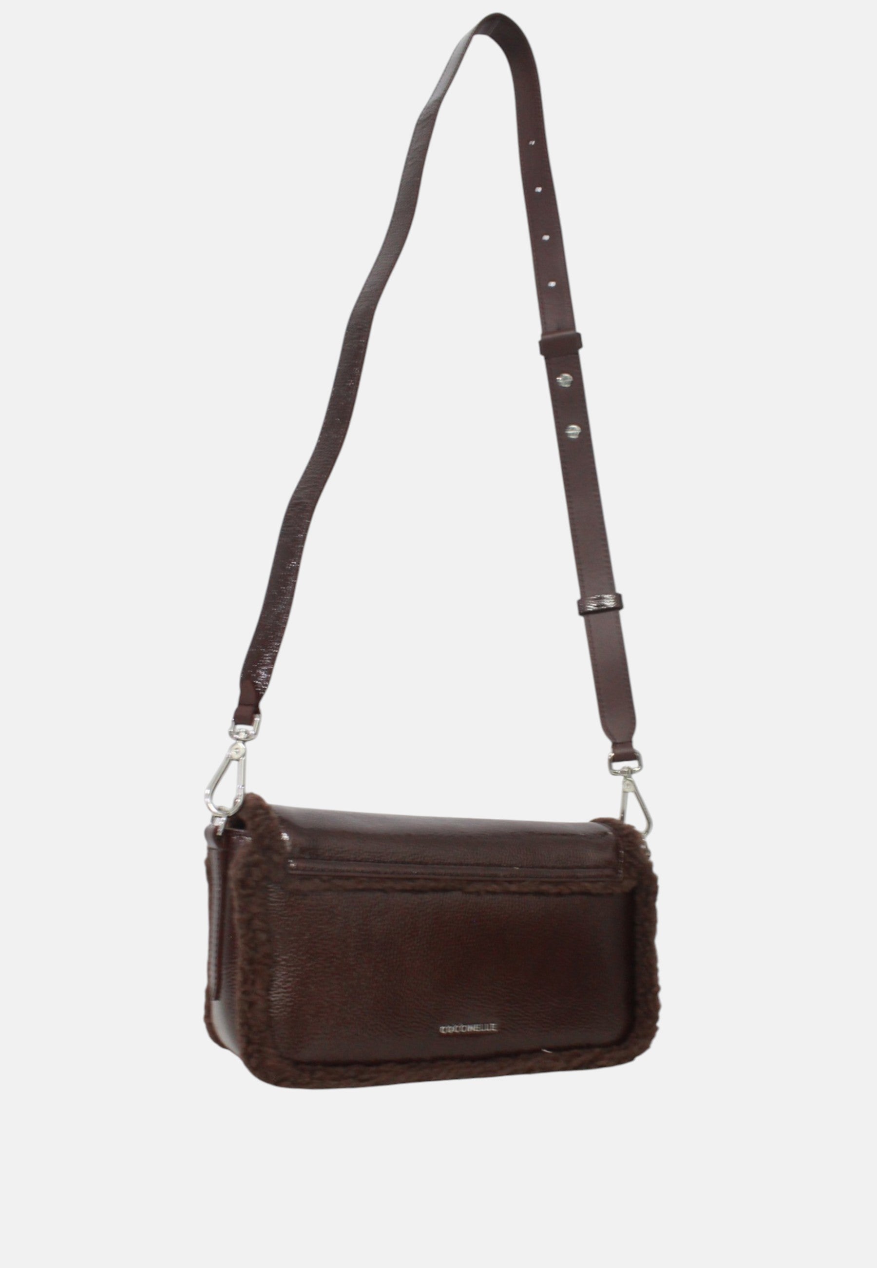 Borsa Donna a Tracolla COCCINELLE in pelle. Berry