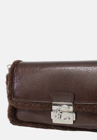 Borsa Donna a Tracolla COCCINELLE in pelle. Berry