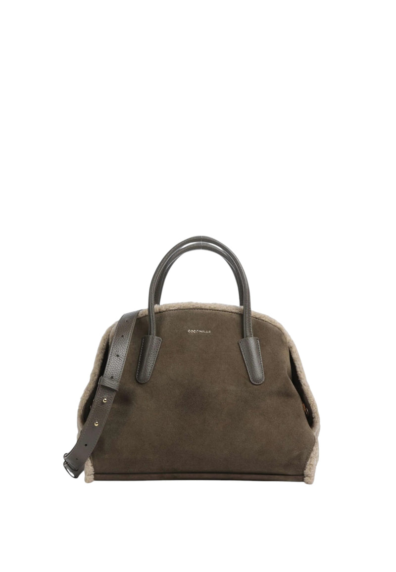 Lidia borsa a spalla piccola Coccinelle Fango/taupe