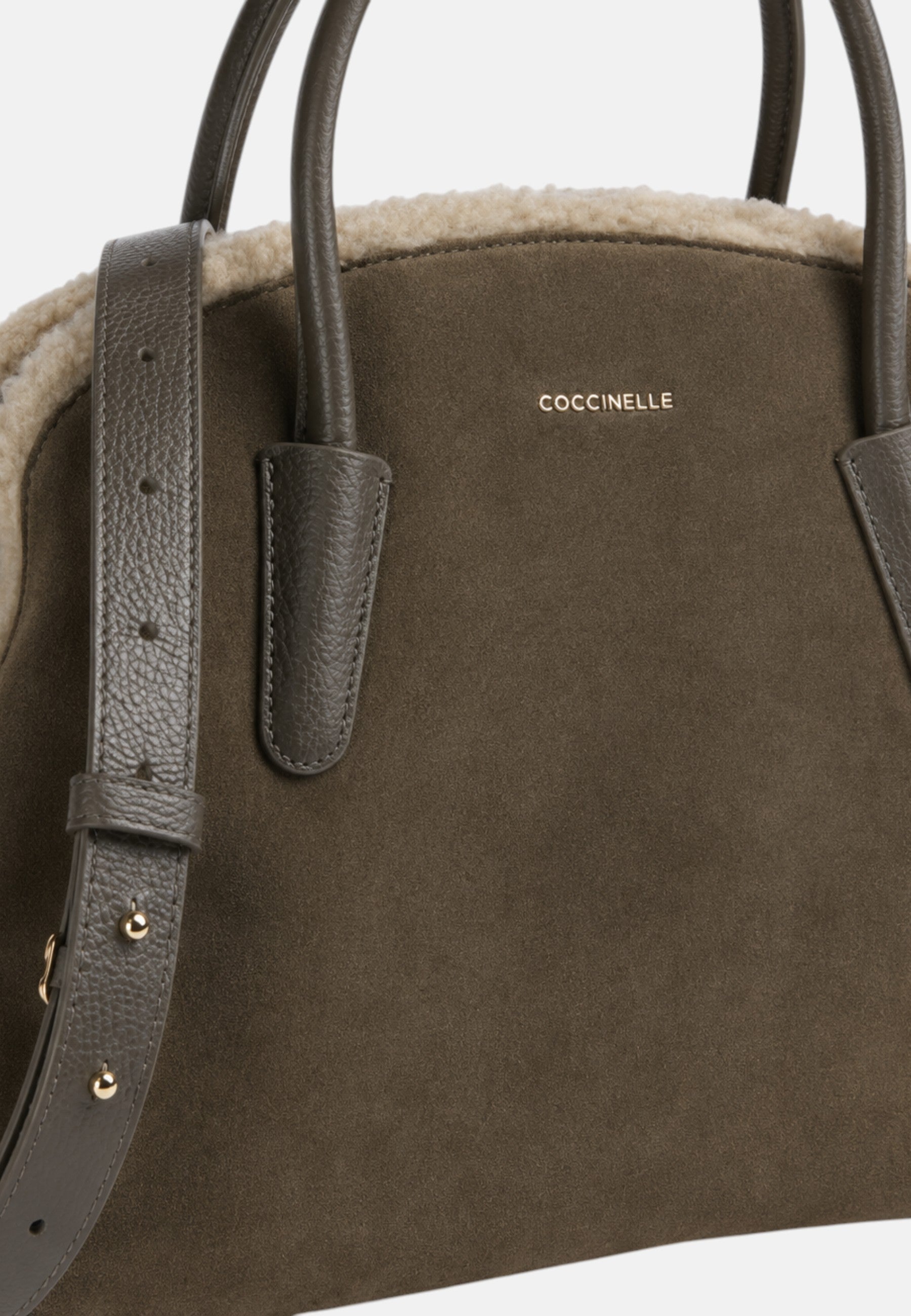 Lidia borsa a spalla piccola Coccinelle Fango/taupe