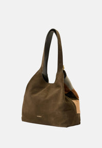 Borsa a spalla da donna in Pelle Coccinelle Multi/fango