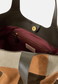 Borsa a spalla da donna in Pelle Coccinelle Multi/fango