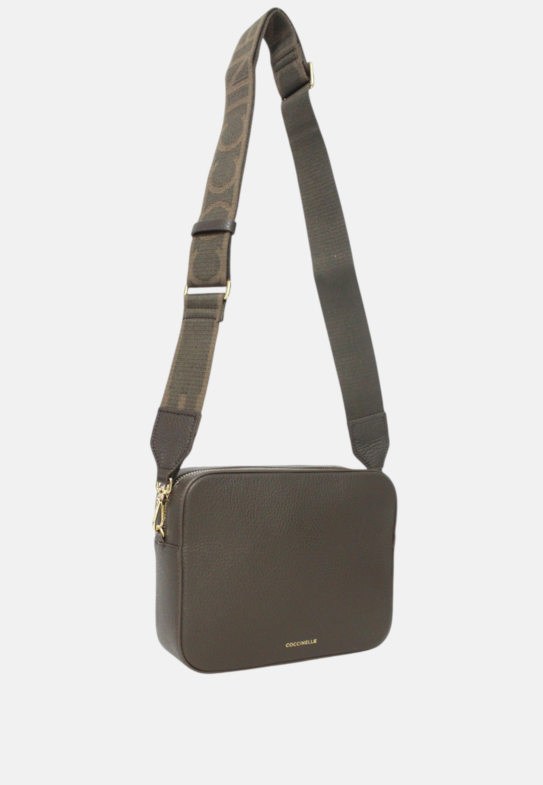 Borsa Donna a Tracolla COCCINELLE Linea Tebe Fango