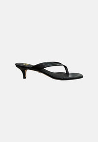 Infradito Con Tacco Donna Gold&Gold Nero