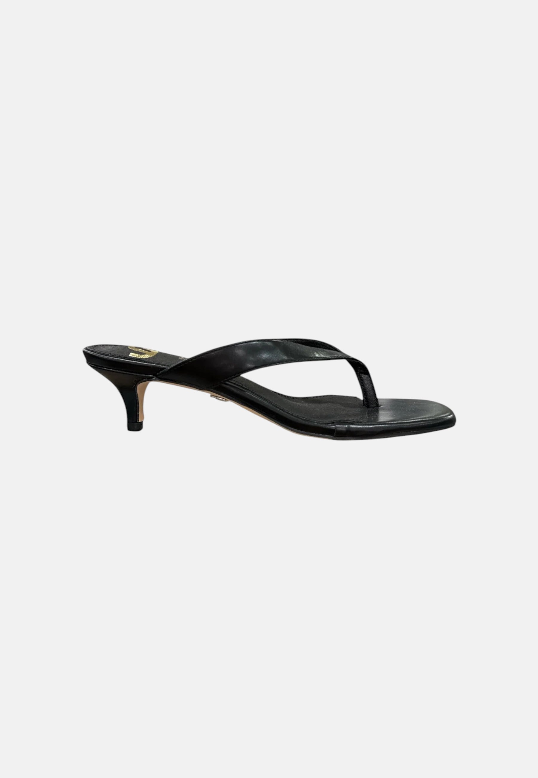 Infradito Con Tacco Donna Gold&Gold Nero