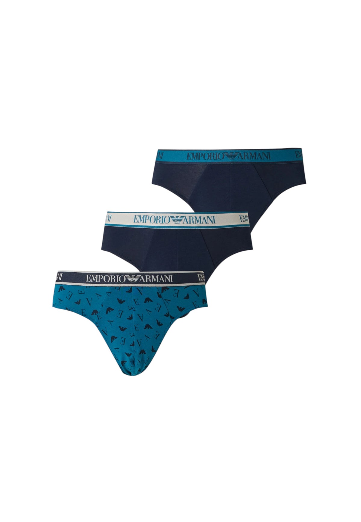 3-Pack Slip Da Uomo Emporio Armani Blu/blu Ottanio