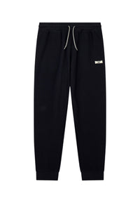 Pantaloni cotone jogger con coulisse in vita Core Identity Emporio Armani Black