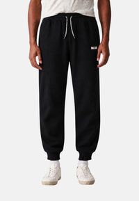Pantaloni cotone jogger con coulisse in vita Core Identity Emporio Armani Black