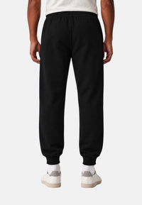 Pantaloni cotone jogger con coulisse in vita Core Identity Emporio Armani Black