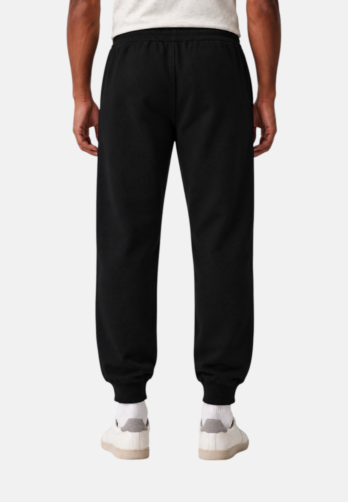 Pantaloni cotone jogger con coulisse in vita Core Identity Emporio Armani Black