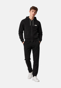 Felpa da uomo in Cotone Emporio Armani Black