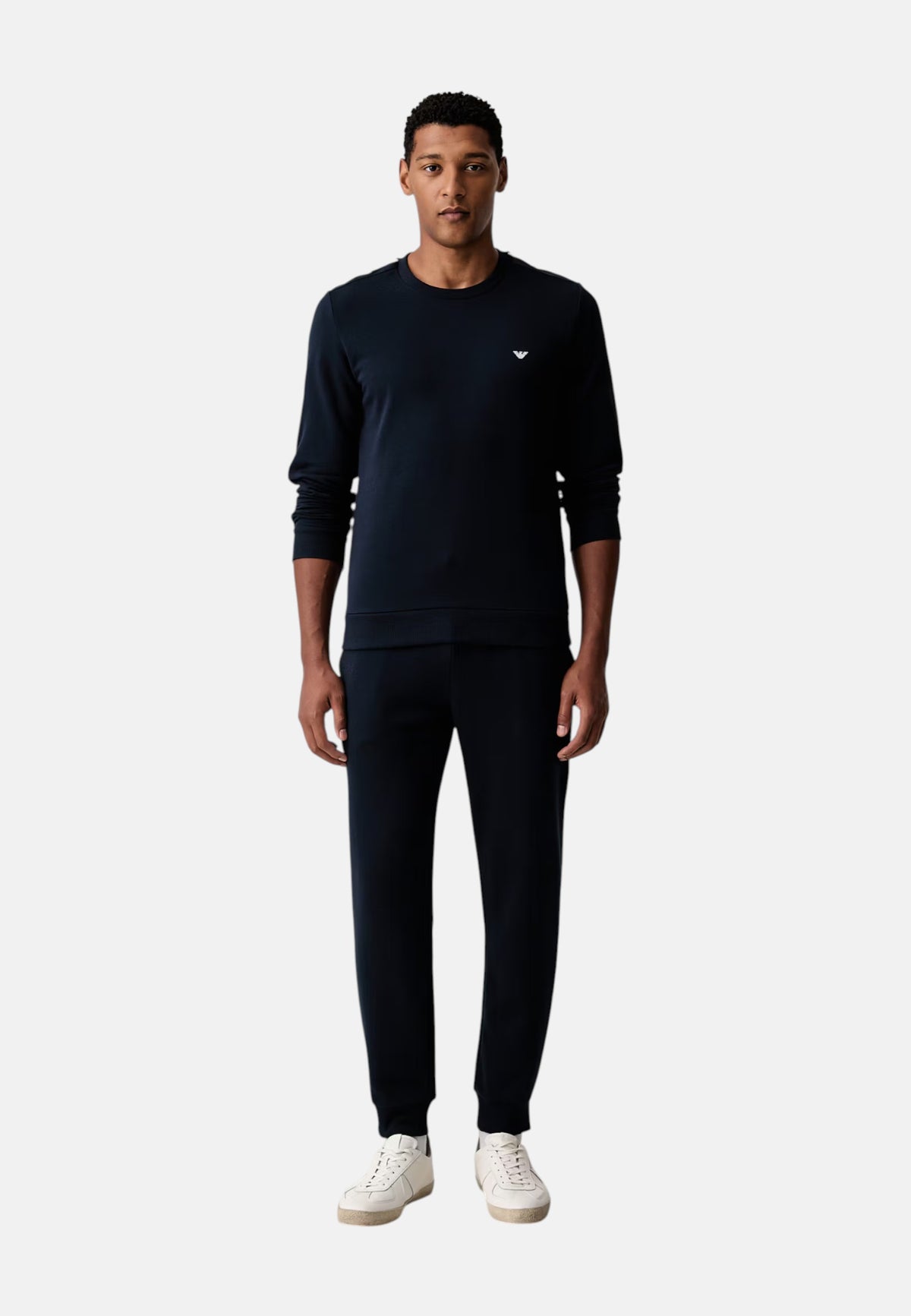 Emporio Armani Tuta sportiva con stampa Armani Blue