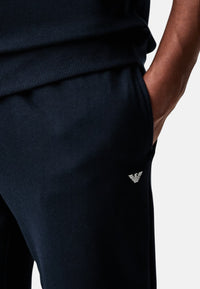 Emporio Armani Tuta sportiva con stampa Armani Blue