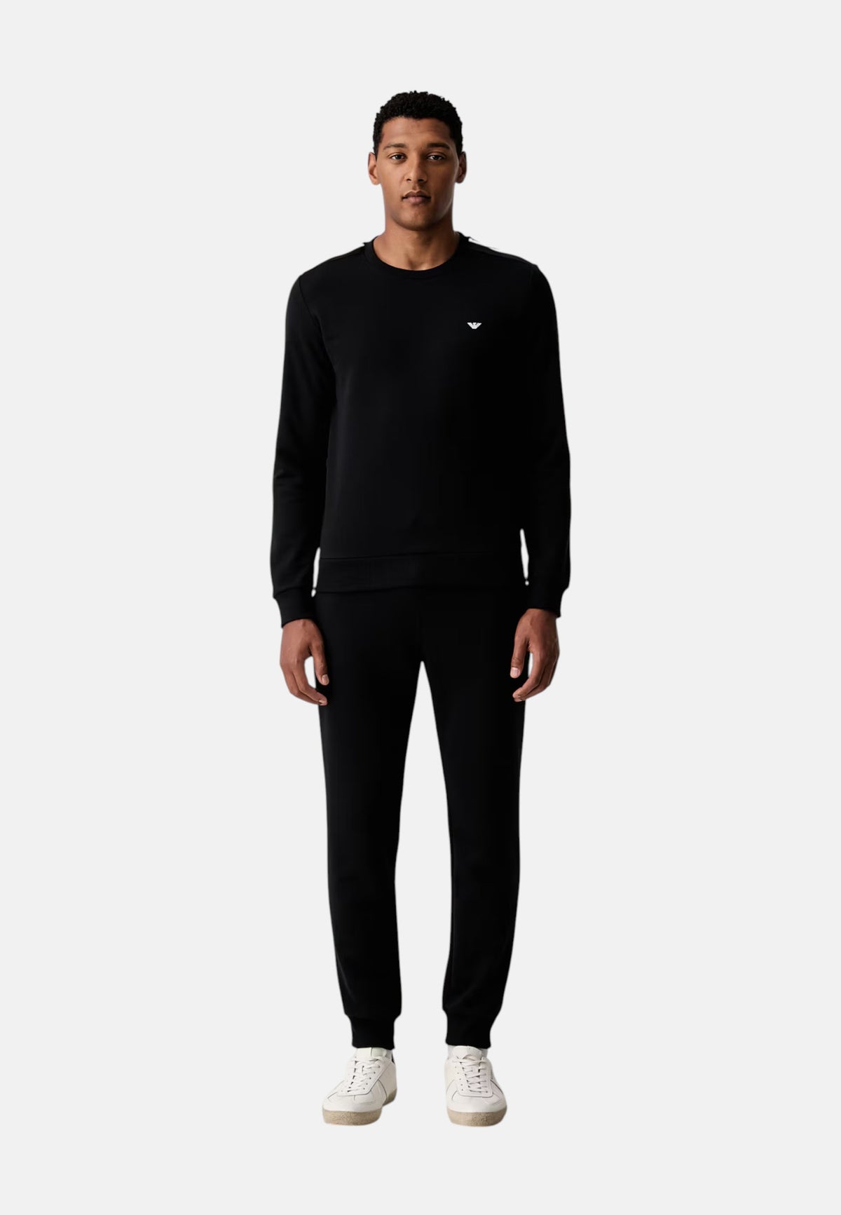 Emporio Armani Tuta sportiva con stampa Black