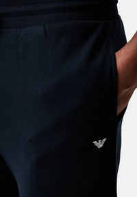 Emporio Armani Tuta sportiva con stampa Armani Blue
