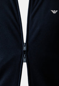 Emporio Armani Tuta sportiva con stampa Armani Blue