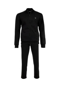 Emporio Armani Tuta sportiva con stampa Black