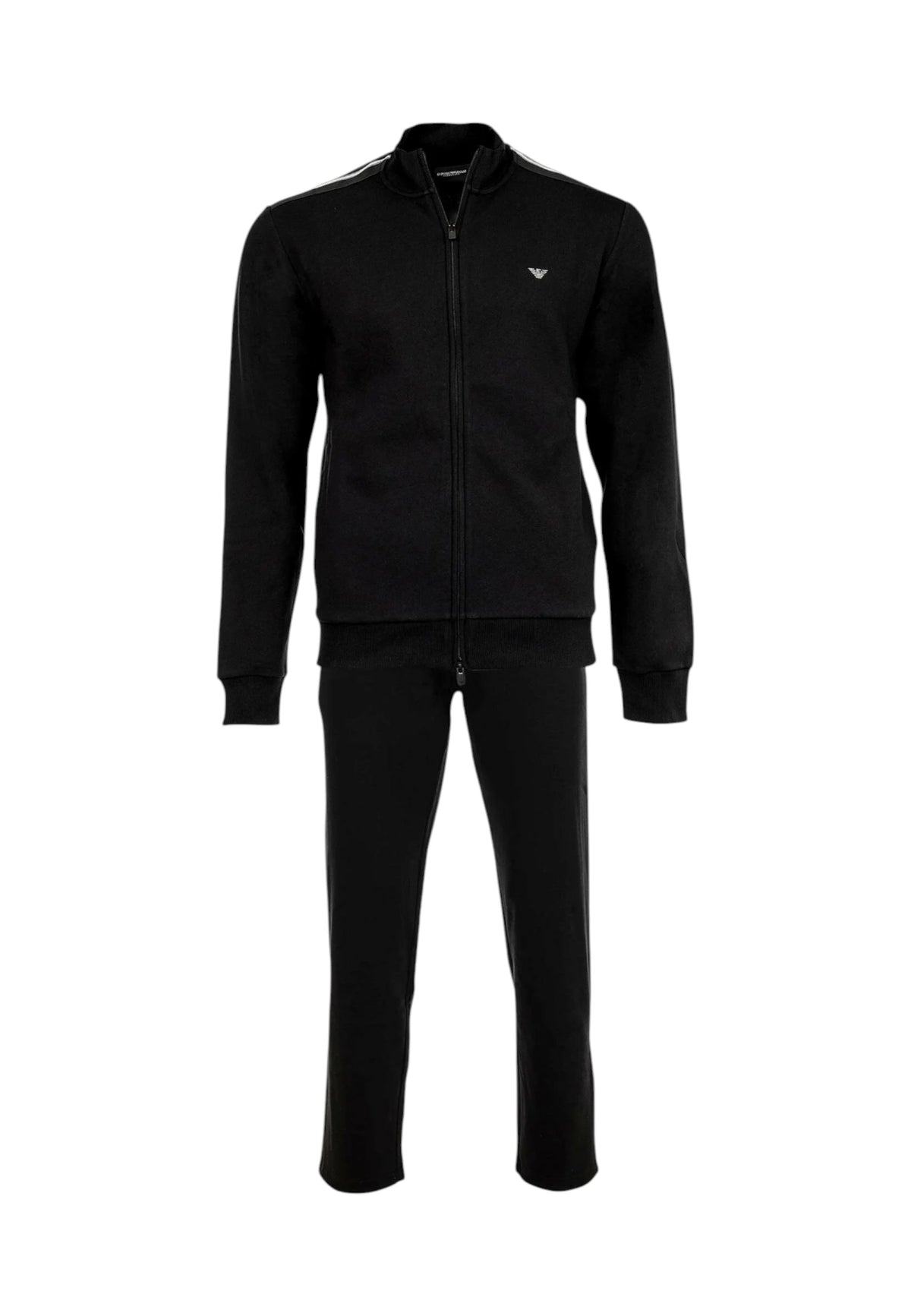 Emporio Armani Tuta sportiva con stampa Black