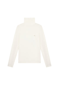 Maglione dolcevita Donna in misto Lana Ivory