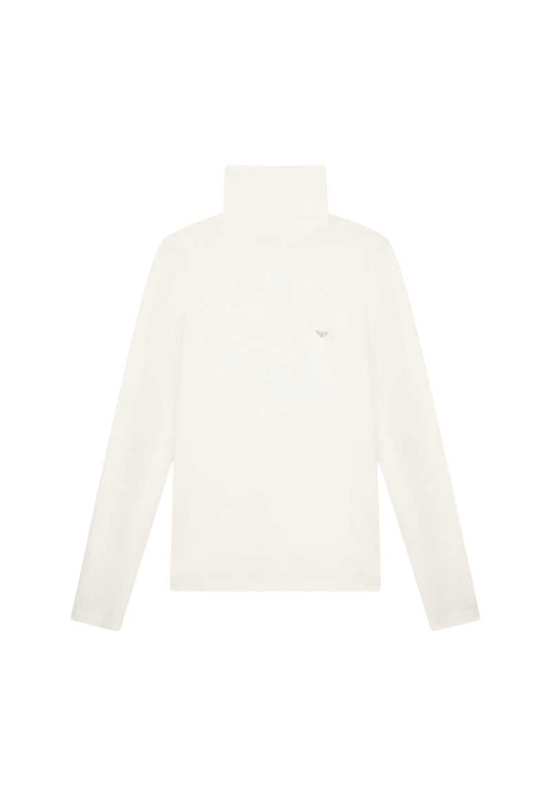 Maglione dolcevita Donna in misto Lana Ivory
