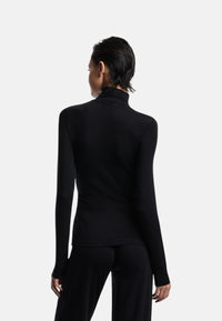 Maglione dolcevita Donna in misto Lana Black