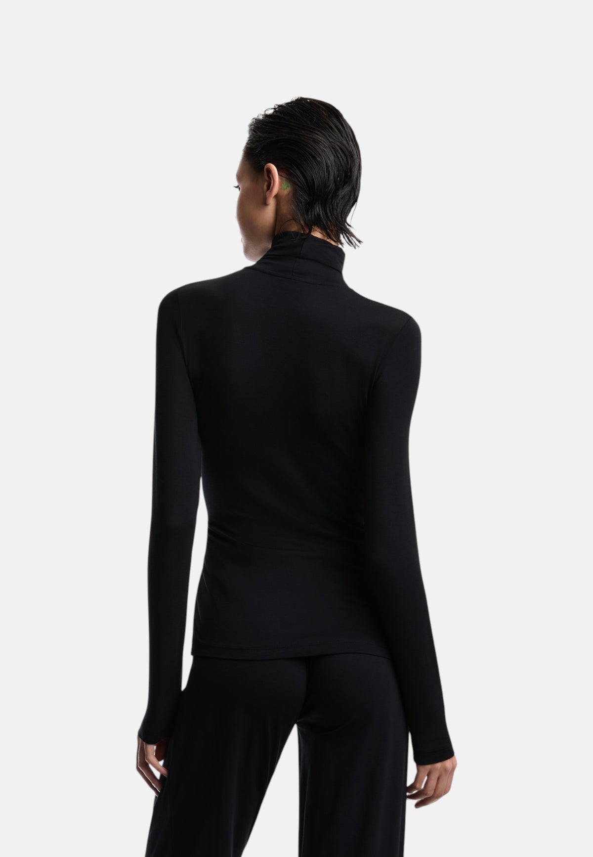 Maglione dolcevita Donna in misto Lana Black