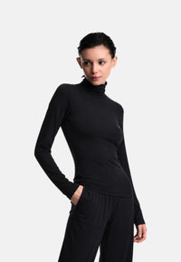 Maglione dolcevita Donna in misto Lana Black